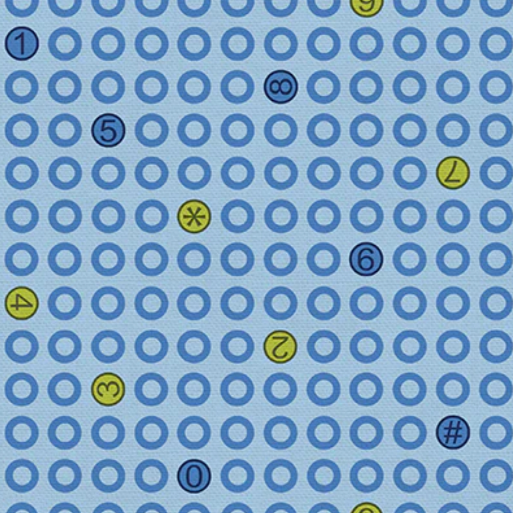 Hoodie Crescent Paintbrush Studio Fabrics Ring Ring Dots Blue 12000042