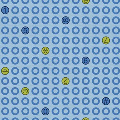 Hoodie Crescent Paintbrush Studio Fabrics Ring Ring Dots Blue 12000042