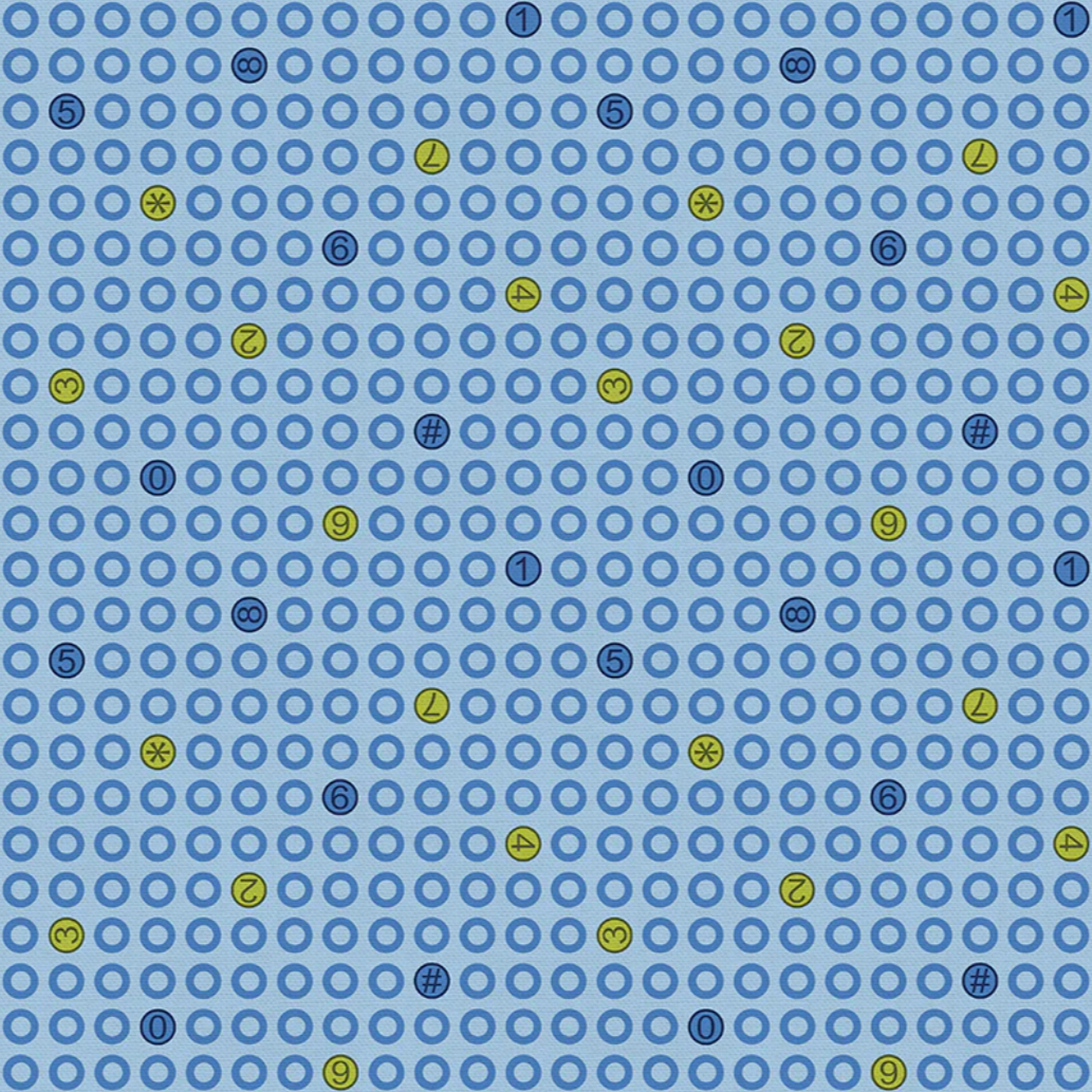 Hoodie Crescent Paintbrush Studio Fabrics Ring Ring Dots Blue 12000042