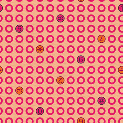 Hoodie Crescent Paintbrush Studio Fabrics Ring Ring Dots Orange 12000041