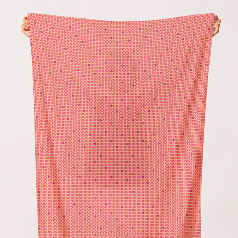 Hoodie Crescent Paintbrush Studio Fabrics Ring Ring Dots Orange 12000041