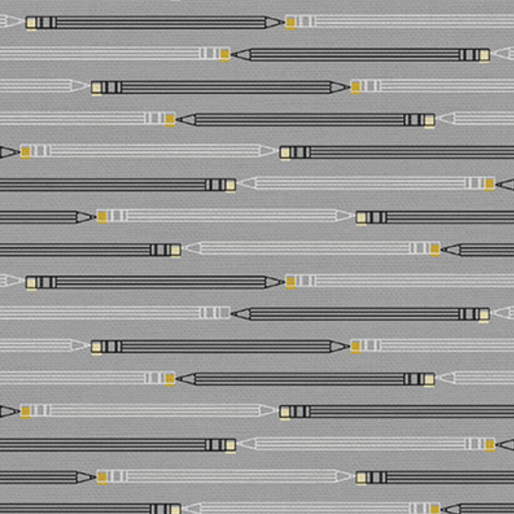 Hoodie Crescent Paintbrush Studio Fabrics Ring Ring Pencil Stripes Grey 12000026