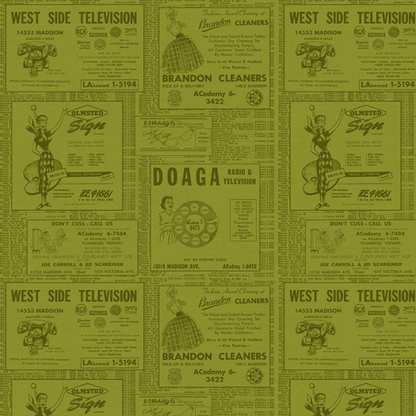 Hoodie Crescent Paintbrush Studio Fabrics Ring Ring Phonebook Green 12000053