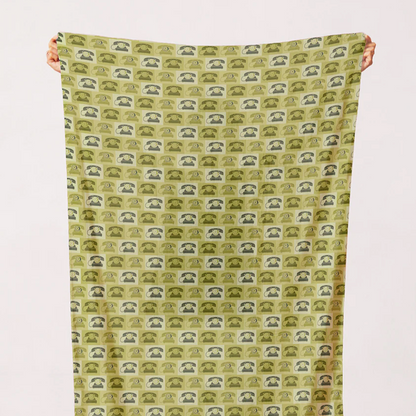 Hoodie Crescent Paintbrush Studio Fabrics Ring Ring Vintage Telephones Green 1200003