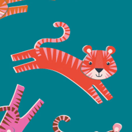 Jane Farnham Dashwood Studio Fabric Dandelion Jungle Tigers DAND2094