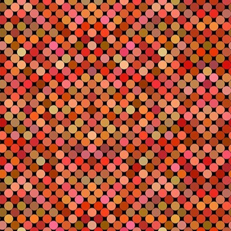 Jason Yenter In the Beginning Fabrics Colorful Orange 6COL-2