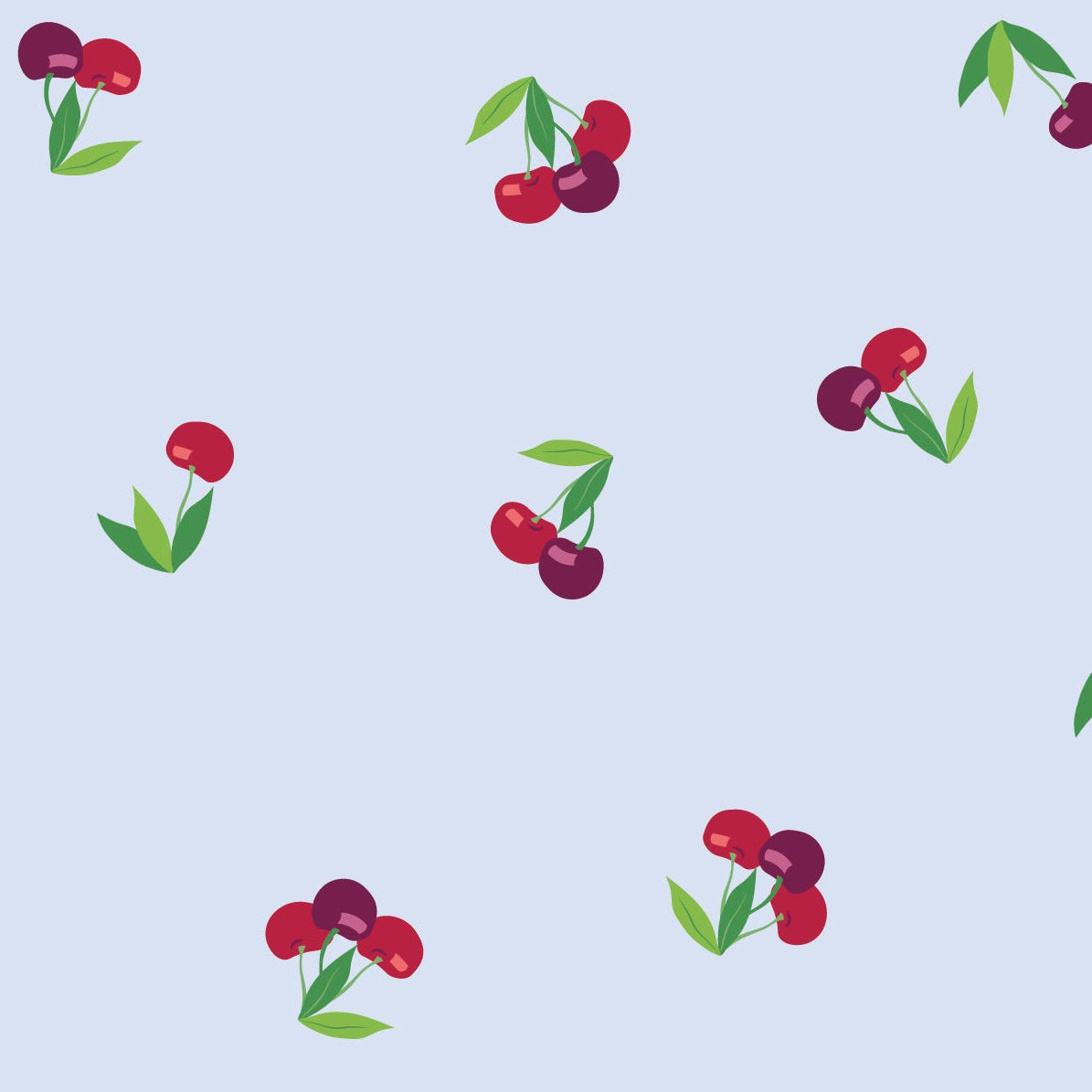 Jill Finley Riley Blake Fabrics Cloudburst Cherries C16181-MIST