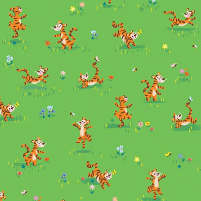 Jill Howarth Riley Blake 100 Acre Woods Tigger Bounce C15173-Green Winnie the Pooh