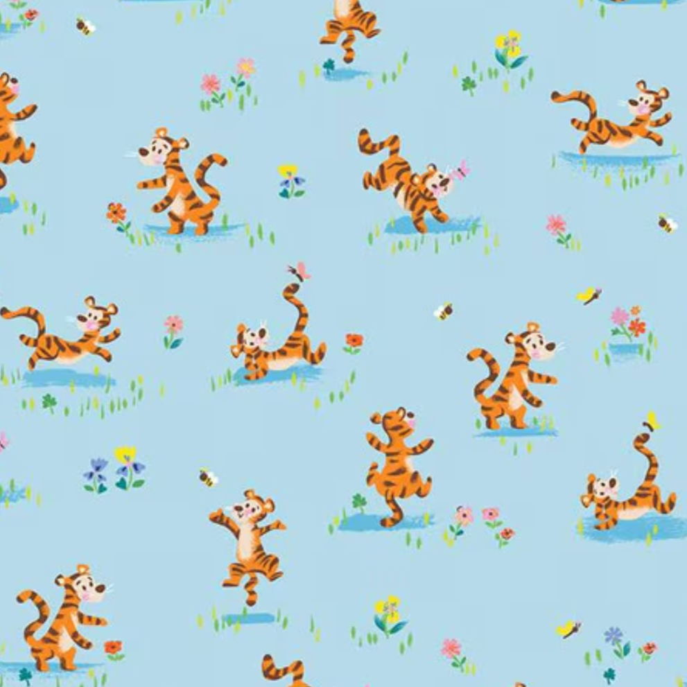 Jill Howarth Riley Blake 100 Acre Woods Tigger Bounce C15173-Sky Winnie the Pooh