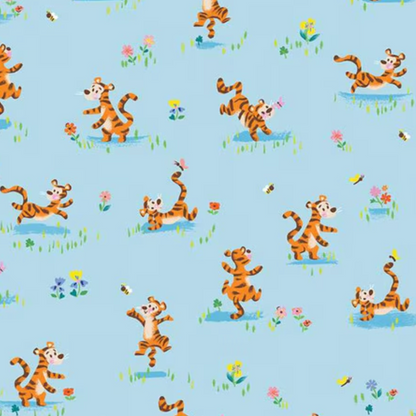 Jill Howarth Riley Blake 100 Acre Woods Tigger Bounce C15173-Sky Winnie the Pooh