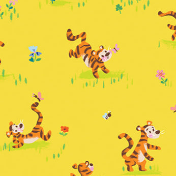 Jill Howarth Riley Blake 100 Acre Woods Tigger Bounce C15173-Yellow Winnie the Pooh