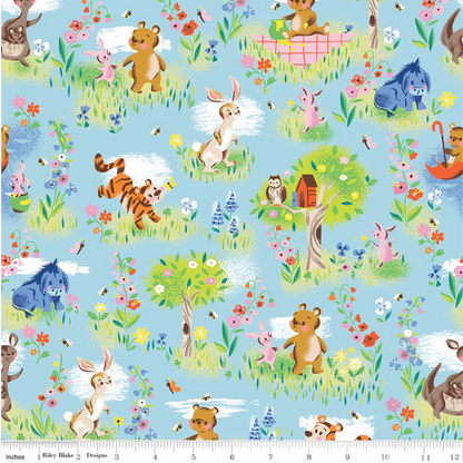 Jill Howarth Riley Blake 100 Acre Woods Winnie the Pooh C15170-SKY 