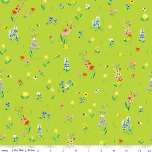 Jill Howarth Riley Blake Designs 100 Acre Woods Picnic Meadow C15172-LIME