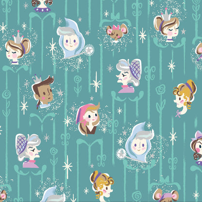 Jill Howarth Riley Blake Designs Cinderella Wishes Cast SC18071-RAINDROP