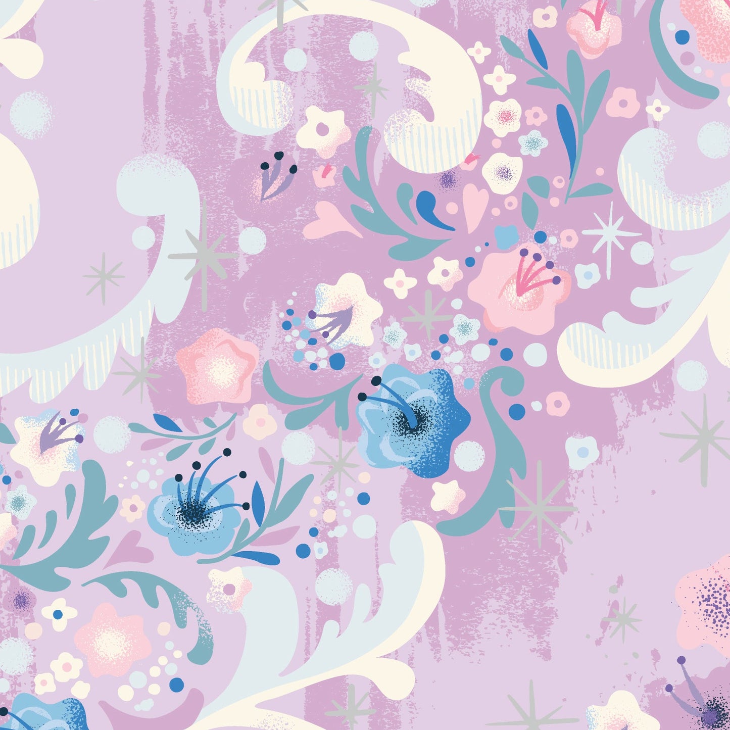Jill Howarth Riley Blake Designs Cinderella Wishes Cindy's Flowers SC18074-VANITY Sparkle