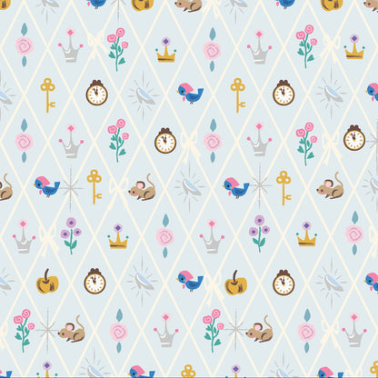 Jill Howarth Riley Blake Designs Cinderella Wishes Diamond SC18075-POWDER Sparkle