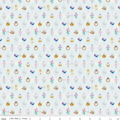 Jill Howarth Riley Blake Designs Cinderella Wishes Diamond SC18075-POWDER Sparkle