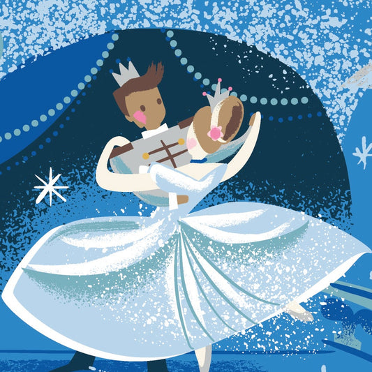Jill Howarth Riley Blake Designs Cinderella Wishes The Ball SC18070-BLUEBERRY
