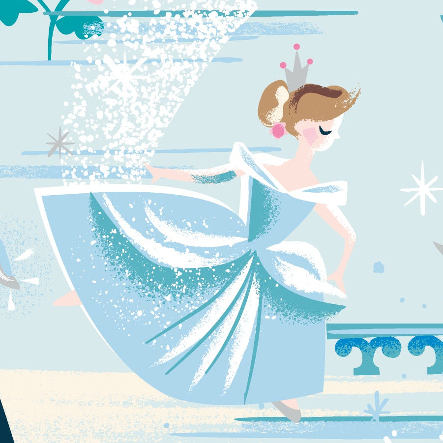 Jill Howarth Riley Blake Designs Cinderella Wishes The Ball SC18070-POWDER