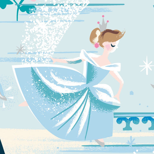 Jill Howarth Riley Blake Designs Cinderella Wishes The Ball SC18070-POWDER
