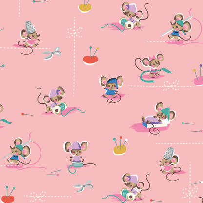 Jill Howarth Riley Blake Designs Cinderella Wishes Workers SC18073-PETUNIA Sparkle