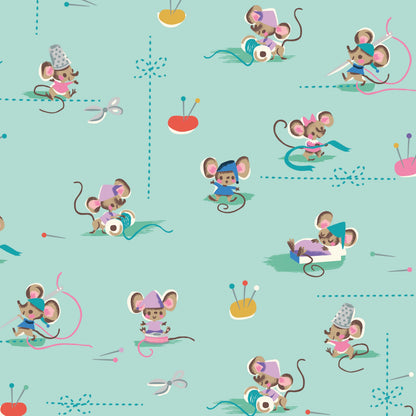 Jill Howarth Riley Blake Designs Cinderella Wishes Workers SC18073-SONGBIRD Sparkle