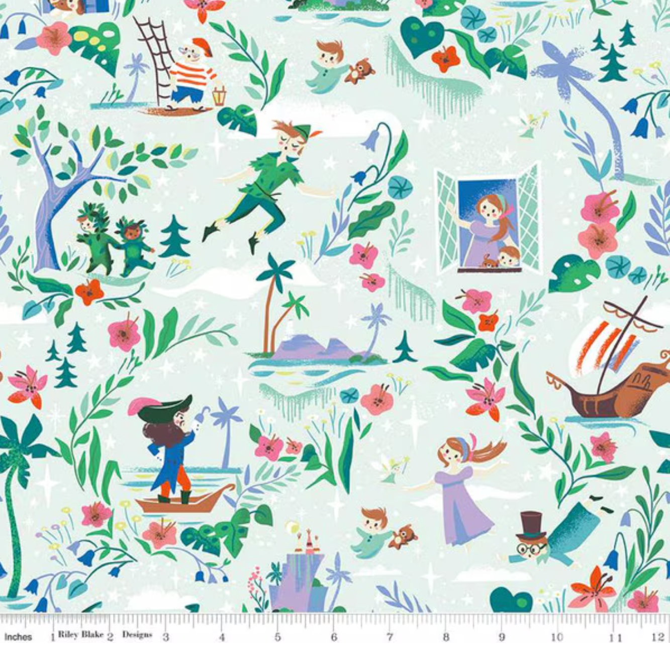 Jill Howarth Riley Blake Forever Neverland Main C15900-Mist