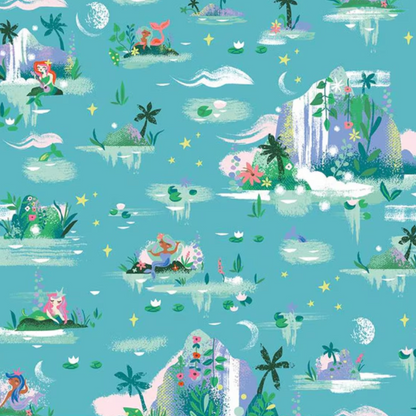 Jill Howarth Riley Blake Forever Neverland Mermaid Lagoon C15901-Peacock