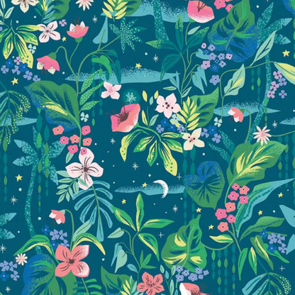 Jill_Howarth_Riley_Blake_Forever_Neverland_Tropical Floral_C15903-Night