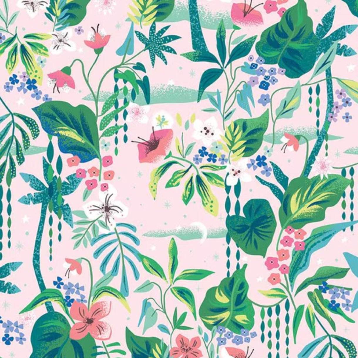 Jill_Howarth_Riley_Blake_Forever_Neverland_Tropical Floral_C15903-Pink