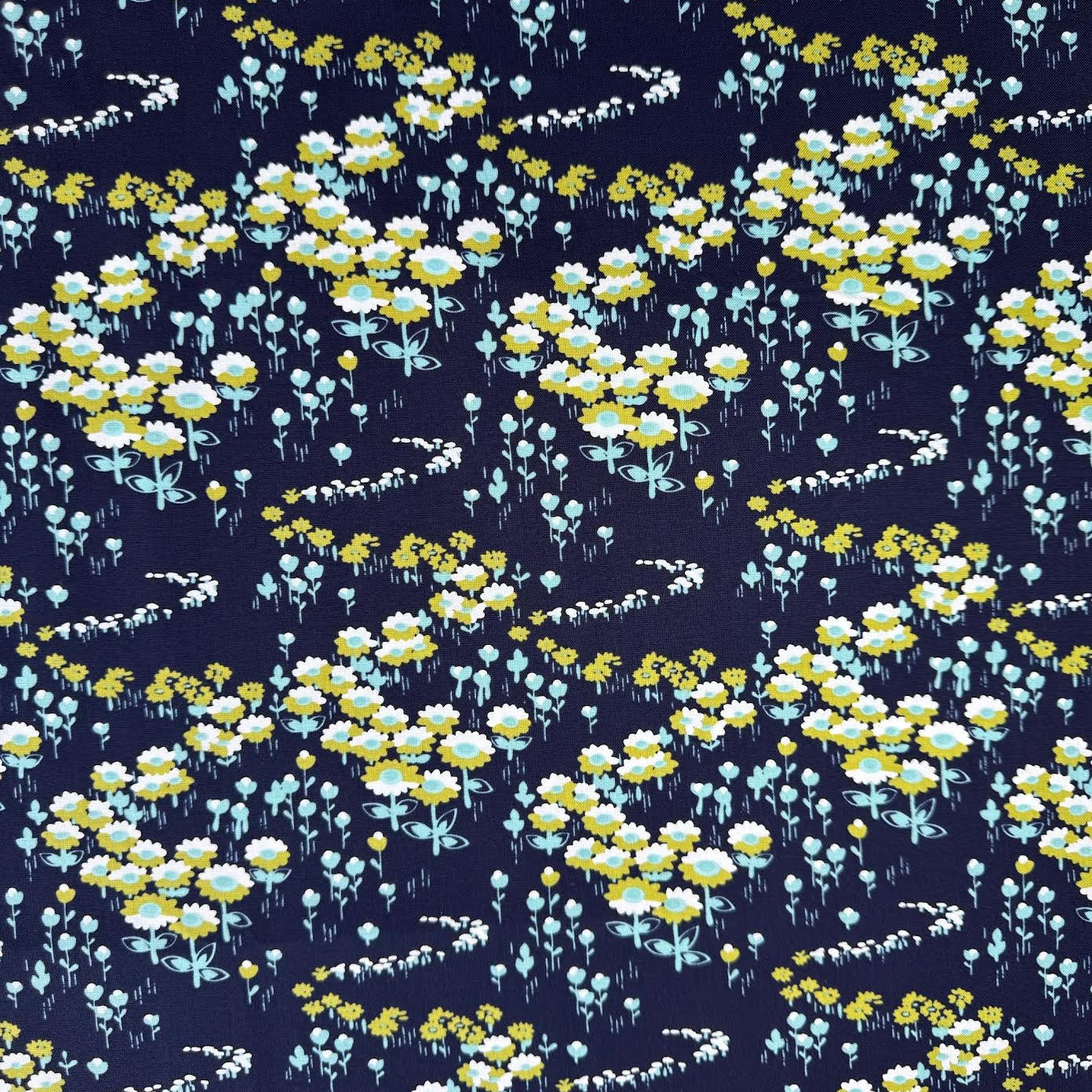 Joel Dewberry FreeSpirit Westminster Fibers Modern Meadow Flower Fields Navy