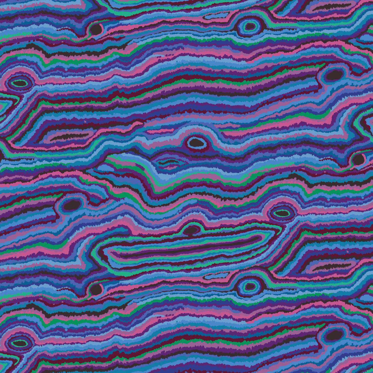 Kaffe Fasett FreeSpirit Fabrics Jupiter Blue PWGP131.BLUEX