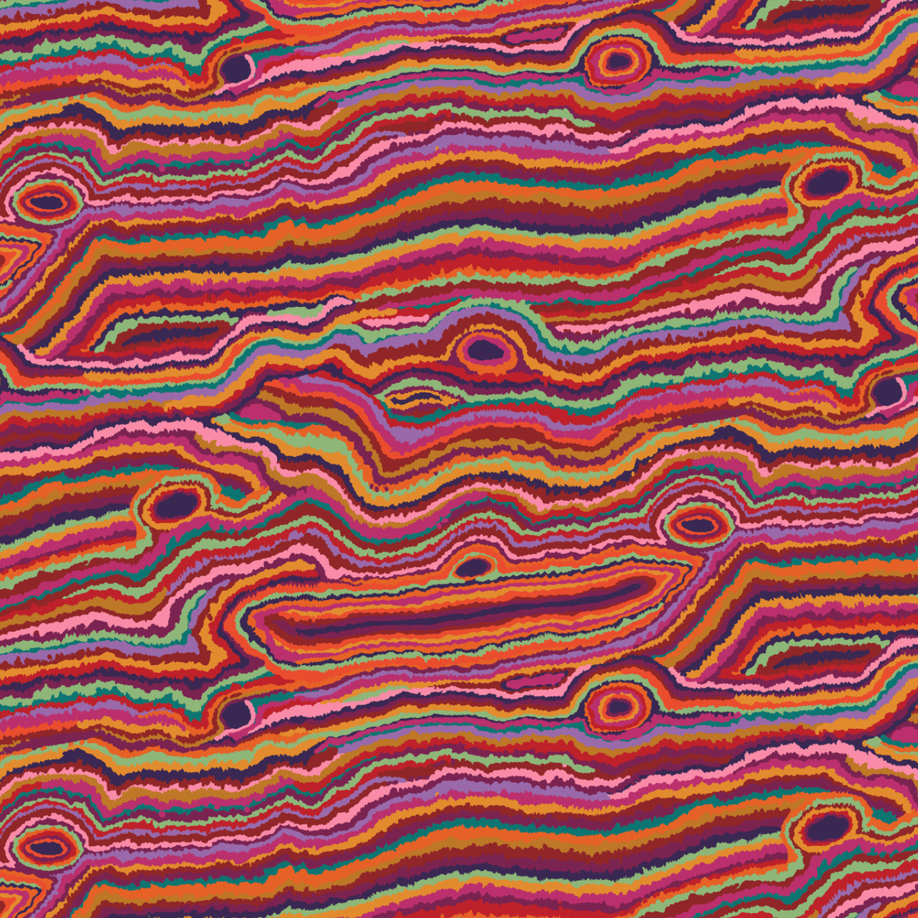 Kaffe Fasett FreeSpirit Fabrics Jupiter Red PWGP131.REDXX