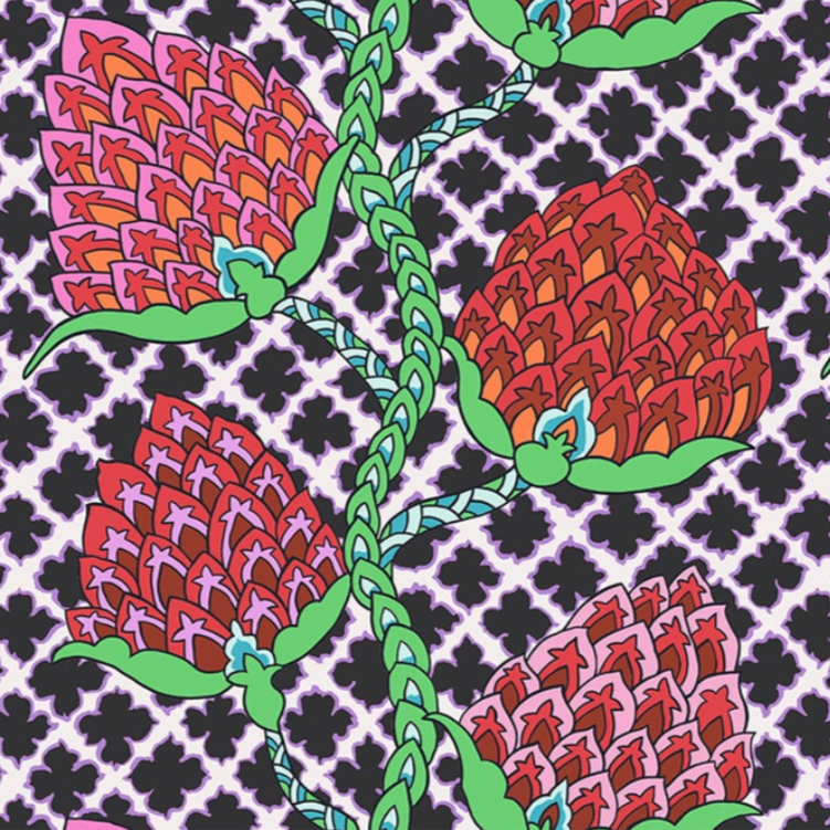 Kaffe Fassett Paisley Flower FreeSpirit PWGP200.Contrast