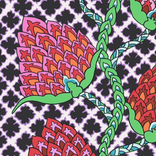 Kaffe Fassett Paisley Flower FreeSpirit PWGP200.Contrast