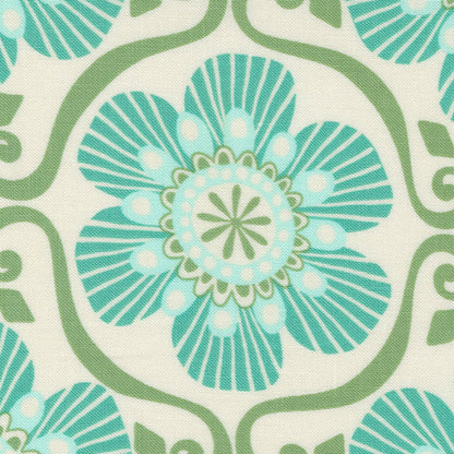 Kate Spain Moda Fabrics Tango Barcelona Cream Sea 2733411