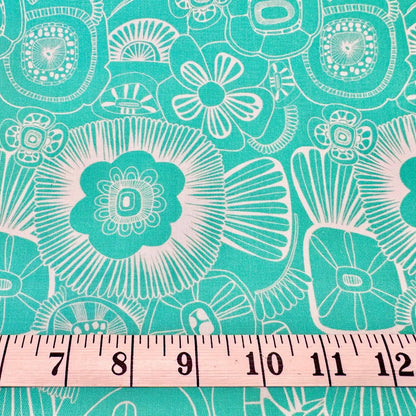 Kathy Juriss RB Studio Midwest Textiles Exotic Splendor Savannah Turquoise RBS-ES2650-29