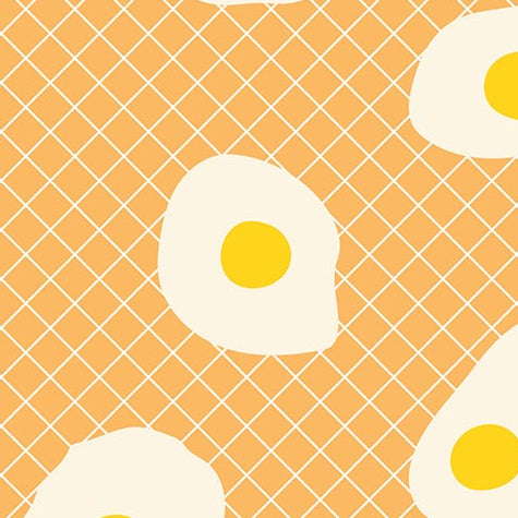 Kimberly Kight Moda Fabrics Ruby Star Society Egg and Friends Fried Eggs RS3090 11 Cantaloupe