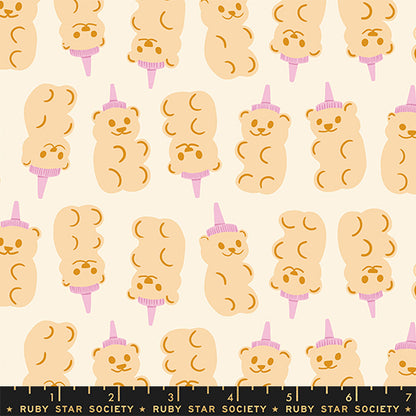 Kimberly Kight Moda Fabrics Ruby Star Society Egg and Friends Honey Bears RS309211 Natural