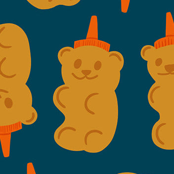 Kimberly Kight Moda Fabrics Ruby Star Society Egg and Friends Honey Bears RS309216 Galaxy