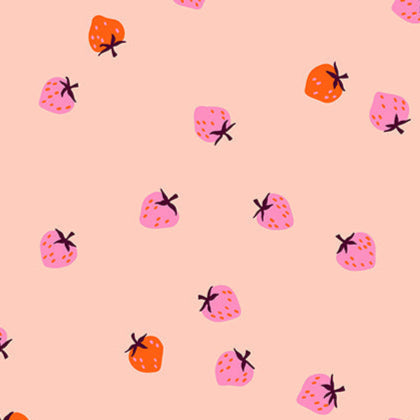 Kimberly Kight Moda Fabrics Ruby Star Society Strawberry Mini Berry RS3086 16 Pale Peach 
