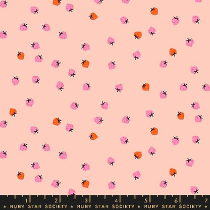 Kimberly Kight Moda Fabrics Ruby Star Society Strawberry Mini Berry RS3086 16 Pale Peach 