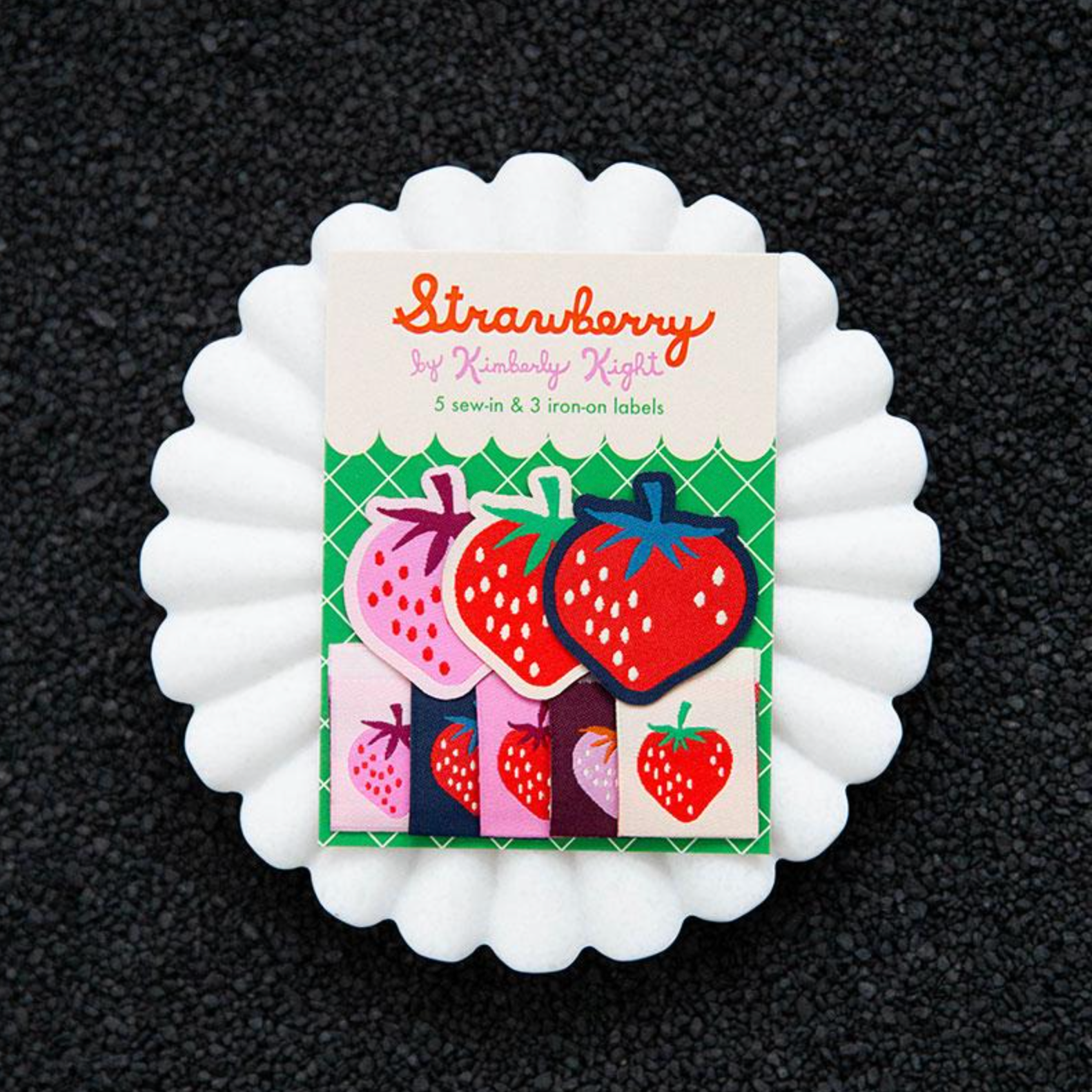 Kimberly Kight Ruby Star Society Moda Fabrics LollyTags Strawberry Sew-In and Iron-On Tags LTK 01