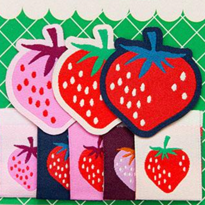Kimberly Kight Ruby Star Society Moda Fabrics LollyTags Strawberry Sew-In and Iron-On Tags LTK 01