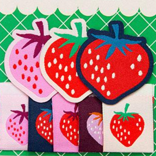Kimberly Kight Ruby Star Society Moda Fabrics LollyTags Strawberry Sew-In and Iron-On Tags LTK 01
