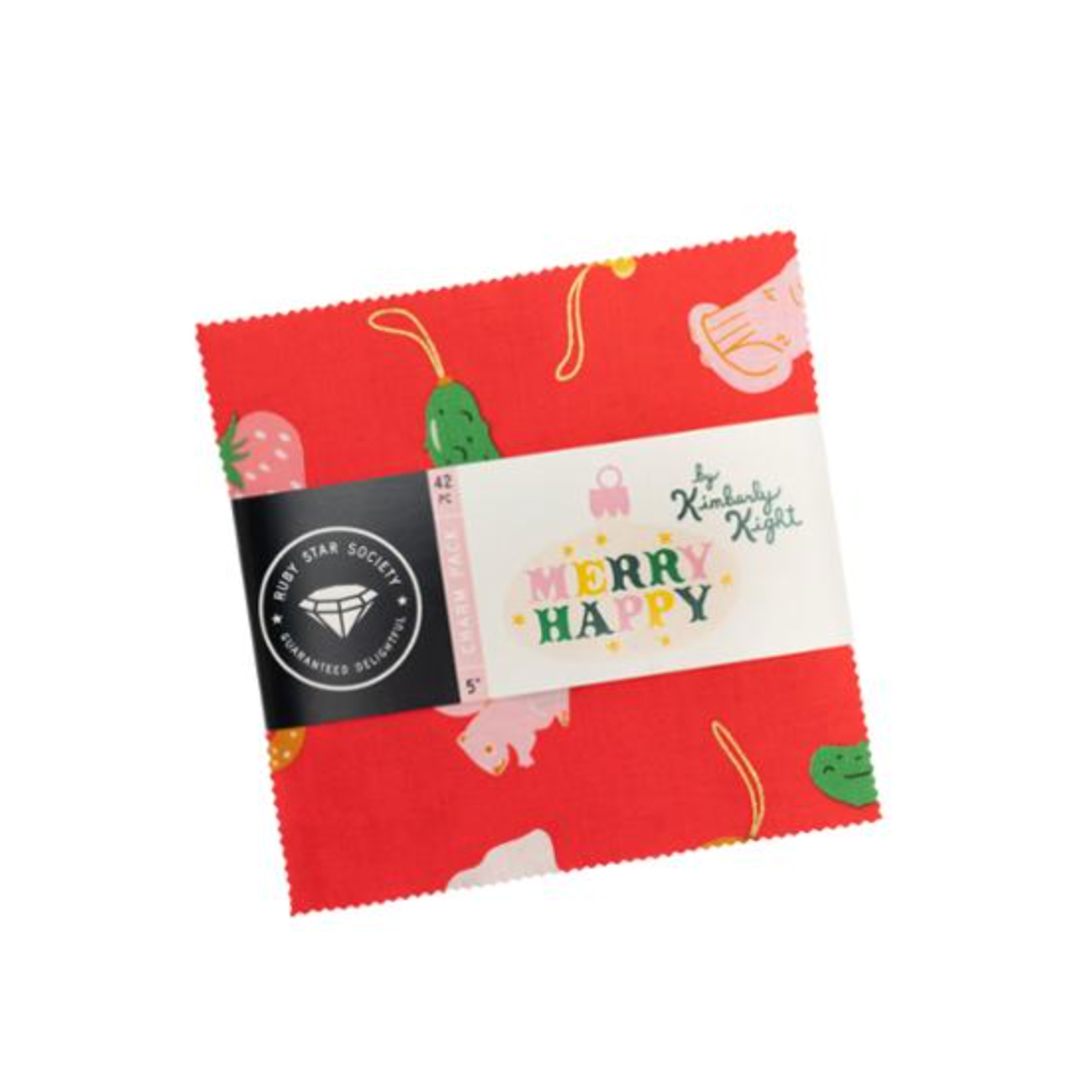 Kimberly Kight Ruby Star Society Moda Fabrics Merry Happy 5" Charm Pack RS3097PP