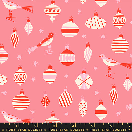 Kimberly Kight Ruby Star Society Moda Fabrics Merry Happy Baubles RS3098 11 Sorbet