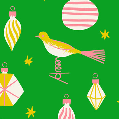 Kimberly Kight Ruby Star Society Moda Fabrics Merry Happy Baubles RS3098 15 Verdant