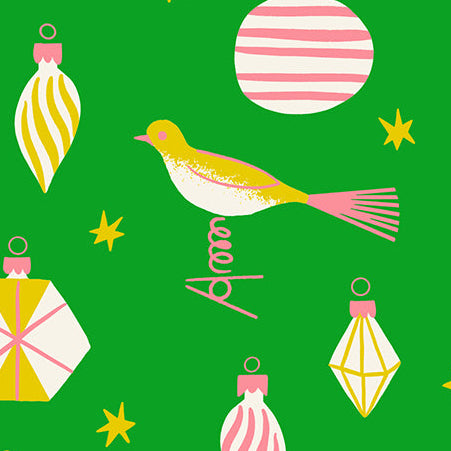 Kimberly Kight Ruby Star Society Moda Fabrics Merry Happy Baubles RS3098 15 Verdant