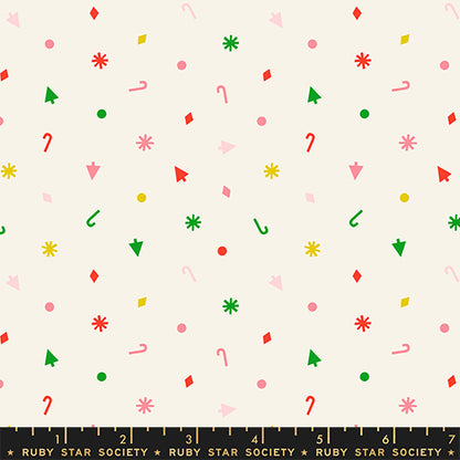 Kimberly Kight Ruby Star Society Moda Fabrics Merry Happy Christmas Confetti RS3103 12 Multi